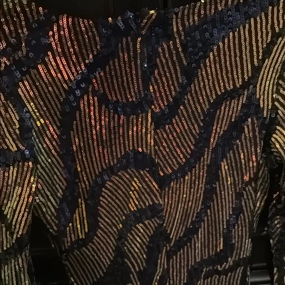 Sequined Long Sleeve Dress - Picture 6 of 7